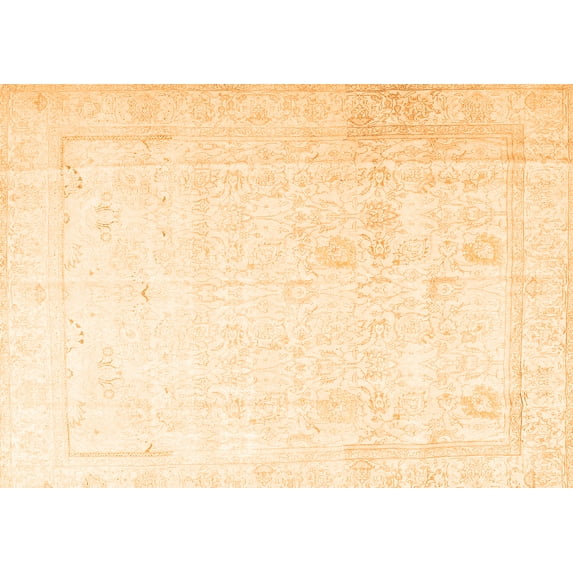 Ahgly Company Indoor Rectangle Persian Orange Traditional Area Rugs, 2' x 4'
