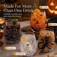 thumbnail image 2 of 3D Halloween Artisan Glassware Collection with Ghost Pumpkin Magic Glass Cup Stemless Decorative Wine Glass Clear Spooky Drinking Glasses Cups for Festive Party Holiday Home Decor, 2 of 6