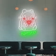 thumbnail image 3 of Craftnamesign Hamster Skeleton Neon Light Up Sign Wall Art For Halloween Decor, 3 of 5