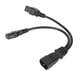 thumbnail image 3 of Cable de alimentación IEC320 C14 a C19 y C13 Cable de alimentación divisor en Y IEC 320 C14 a C19 C13 10 A 250 V 12,6 pulgadas, 3 of 12