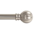 thumbnail image 1 of Ivilon Curtain Rod with Ball Finials - 1 inch Pole. 28 to 48 Inch. Satin Nickel, 1 of 4