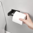 thumbnail image 6 of Toilet Paper Holder Self Adhesive,No Drilling Stainless Steel Rustproof Adhesive Toilet Roll Holder,Black, 6 of 6