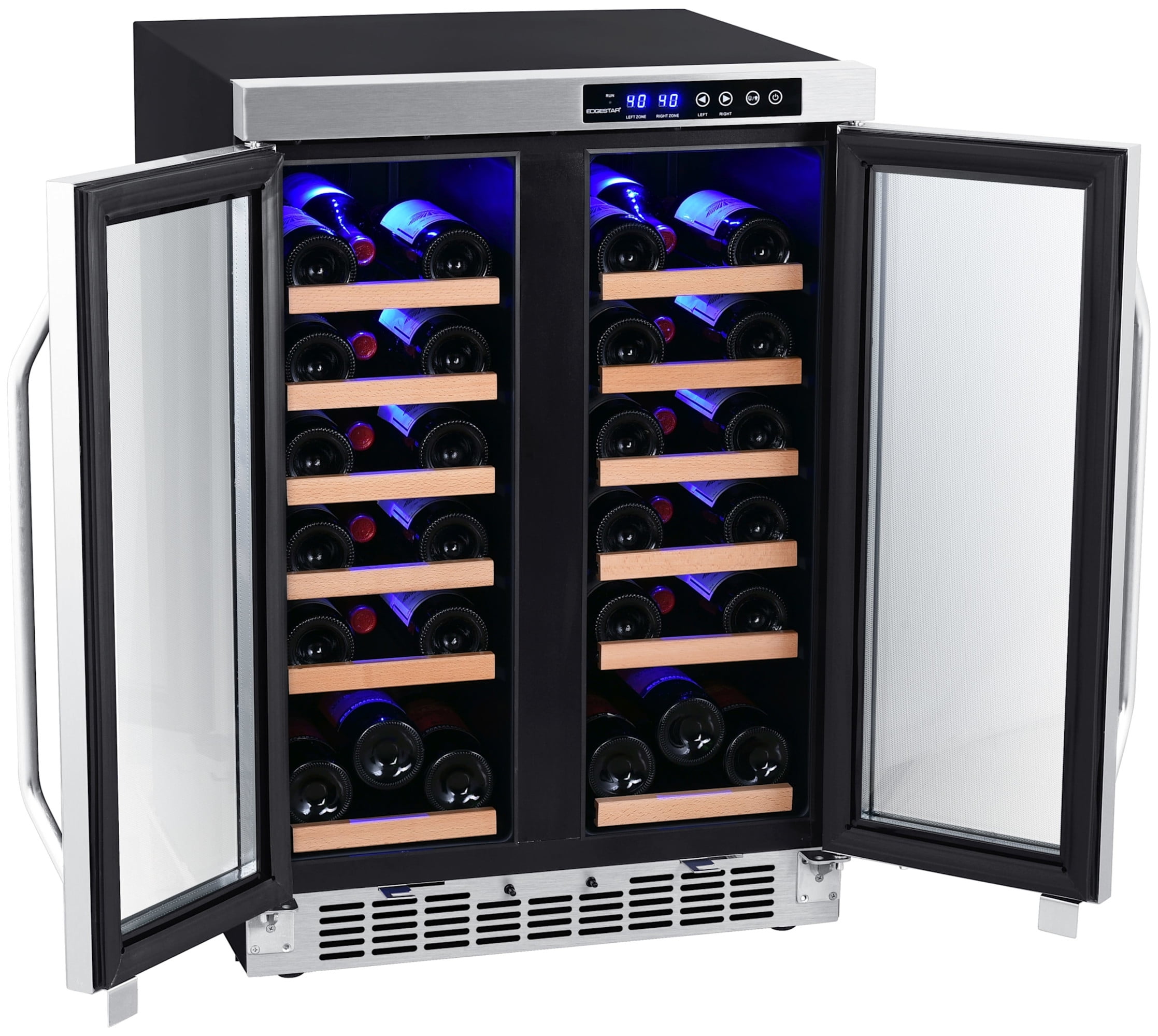 Edgestar Cwr362fd 24" Wide 36 Bottle Built-In Wine Cooler - Stainless Steel