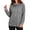 Gray, variant on Womens Cowl Neck Hoodies Drawstring with Pockets Stitched Panel Waist Loose Long Sleeve Sweatshirt Fall Casual Pullover (Gray,S)