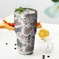 thumbnail image 3 of 30oz Bulldog Dog and Love Heart Tumblers Stainless Steel Tumbler with Lid and Straw,Vacuum Insulated Double Wall Travel Tumbler Cups Mug with Cleaning Brush for Coffee,Tea, 3 of 7