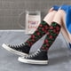 thumbnail image 5 of Fotbe Cherry Calcetas Divertidas Estampadas para Hombre y Mujer, Calcetas de Algodón hasta la Rodilla para Caminar, Correr, Enfermería y Embarazo, 5 of 6