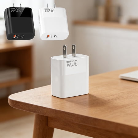 Werulen 2Pcs USB Charging Head Adapter Multi Device Charging Plug Compatible with Phone Tablet Headphone Home Daily Charging Accessory Portable Travel Charger