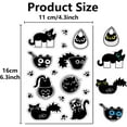 thumbnail image 2 of Black Cat Cute Clear Rubber Stamps Cartoon Kitty Paw Reusable Transparent Silicone Stamp Seals Vintage DIY for Journaling Card Making Decor DIY Scrapbooking Supplies Crafting, 2 of 9