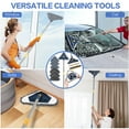 thumbnail image 7 of 80" Wall Mop Cleaner with Long Handle,  5-in-1 Walls Cleaner Mops with Squeegee Chenille Microfiber Pad Brush Scraper, 360°Multifunctional Wall Washer Mop for Painted Spring Cleaning Wall Floor, 7 of 7