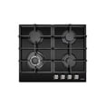 thumbnail image 1 of Parrilla a gas empotrable Maxims 4 quemadores vidrio templado negro, 1 of 5