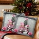 thumbnail image 4 of Funda de Almohada Navideña Roja de 45 X 45 Cm, Decoración Navideña de Muñeco de Nieve, Funda de Cojín de Lino con Bordado de Imitación., 4 of 6
