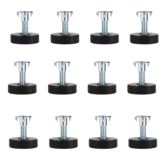 12 Uds tornillo en pies de muebles ajustables niveladores de pies de muebles para muebles sillas mesas