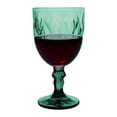 thumbnail image 3 of Juego 4 Copas de Vidrio Cristal para Champaña Vino Agua Color Verde, 3 of 5