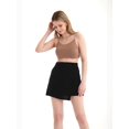 thumbnail image 2 of Linen High Waist Mini Skirt with a Button detail, 2 of 5