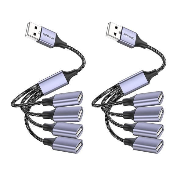 Cable divisor USB MOGOOD 4 en 1, adaptador USB a 4 USB