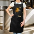 thumbnail image 2 of 2 Pack Adjustable Bib Apron with Denim - Style Pockets & Charming Yellow Armchair Print - Perfect for Cooking & Chef Use for Men & Women, 2 of 5