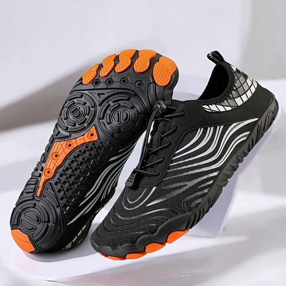 Men’s Quick Dry Water Shoes Lightweight Breathable Barefoot Swim Beach Hiking Sneakers Non Slip Aqua Shoes for Surfing Fishing Walking and Outdoor Sports
