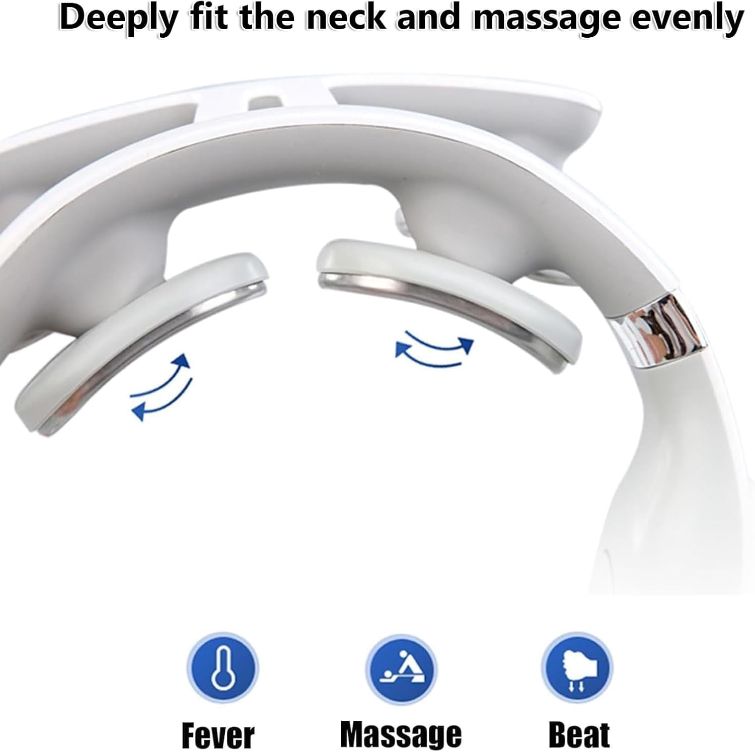 Neck Massager-Portable Upgraded 4-Head Electric Massagers Set with 6 Modes & 15 Levels, Promote Muscle Relaxation