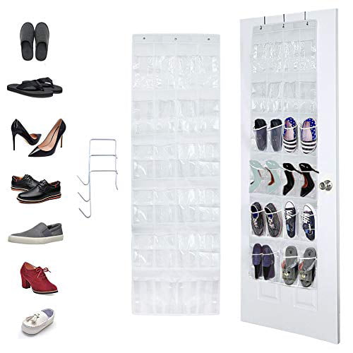 Details about   Over the Door Shoe Organizer,Hanging Shoe Rack Holder with 24 Extra Large.. New 