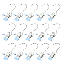 Boot Hangers Clips, 15 Pack Laundry Hooks Hanging Clips Clothes Pins Closet Hanger Organizer Clamps Socks Towel Clips Heavy Duty Clothespins Bulk Hanger Clips for Closet Travel Pants Socks Handbags