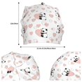 thumbnail image 2 of Pofeuu Heart Panda Print Beanie Hat for Men and Women Winter Warm Hats Knit Slouchy Thick Skull Cap, 2 of 7