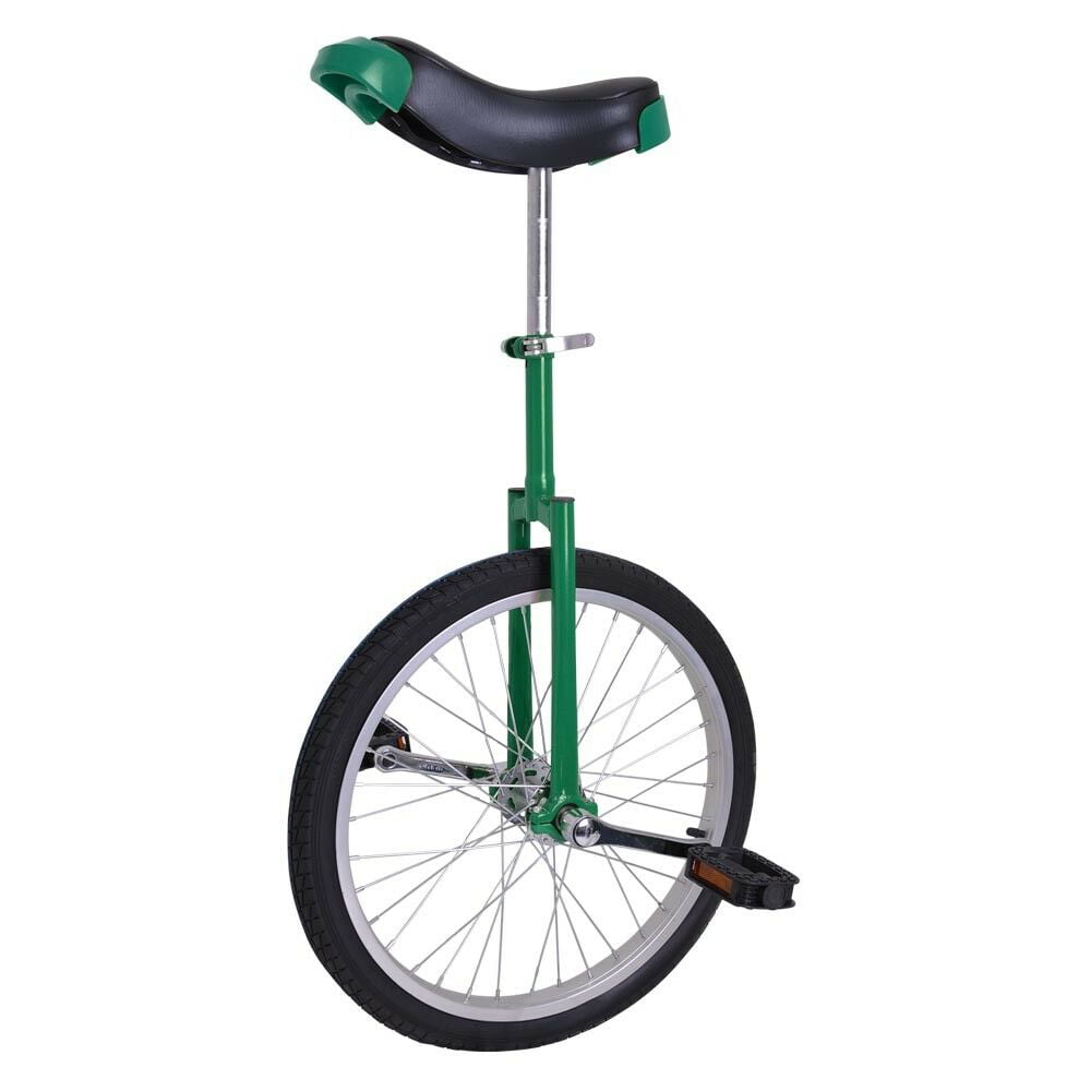 20" Wheel Leakproof Butyl 2.125" Tire Unicycle Adjustable Cycling Green Exercise 