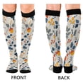 thumbnail image 4 of FORMRS Womens Knee High Socks Casual Long Thick Travel Daily Wear, 2 Pairs, Acorn Leaves Pattern, 4 of 6