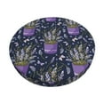 thumbnail image 6 of Uemuo Lavender Flowers Pattern Round Bar Stool Seat Covers Washable Stool Cushion Slipcover Elastic Bar Chair Covers-14 inch, 6 of 7