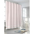 thumbnail image 3 of Fsddascl Farmhouse Pink White Striped Shower Curtain Set - 66" x 72" Washable Bathtub Curtain with 12 Hooks, Modern Stripes Waterproof Fabric Stall Shower Curtains for Bathroom/Bathtub Décor, 3 of 6
