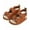 Brown, variant on Magazine Toddler Baby Infant Boys Sandals Leather Soft Sole Non-Slip Closed Toe First Walkers Shoes