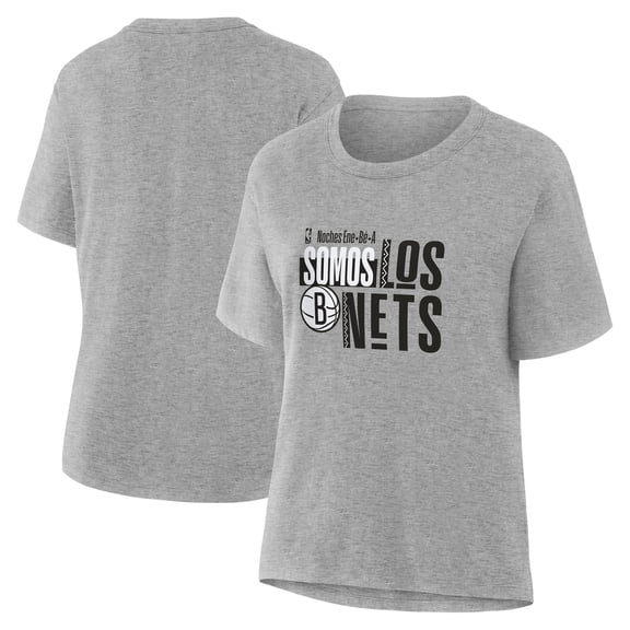 Women's Gray Brooklyn Nets Noches Training T-Shirt