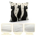 thumbnail image 4 of SHANXI Cute Black Cats Throw Pillow Covers   Mid Century Modern Retro Decorative Pillow Cases Farmhouse Home Couch Bed Sofa Modern Living Room Decor 24x24in, 4 of 5