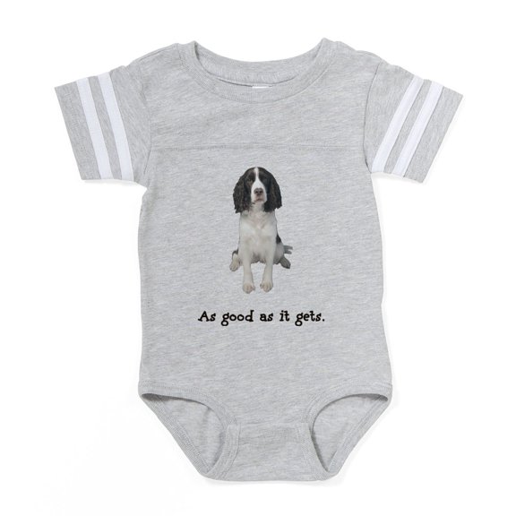 CafePress - Good Springer Spaniel - Cute Infant Baby Football Bodysuit