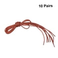 thumbnail image 7 of OFFIGAM 10 Pairs Red Round Waxed Cotton Shoe Laces Thin Cord for Dress Shoes and Stylish, 7 of 7
