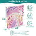 thumbnail image 5 of Pink Polka Dots Hardcover 3 Ring Binder 1.5 inch Round Rings with Interior Pockets Binders Organizer Office School 1 Pack, 5 of 9
