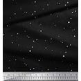 thumbnail image 3 of Soimoi Black Cotton Duck Fabric Dots & Star Print Sewing Fabric Yard 42 Inch Wide, 3 of 3