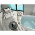 thumbnail image 3 of A&E Bath & Shower FSTF-01-R-BN Milan Freestanding Round Faucet With Brushed Nickel Finish Spout, Black, 3 of 3