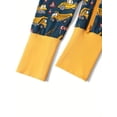 thumbnail image 6 of QEFJNO Bamboo Viscose Baby Boys One-Piece Footies Pajamas, Zipper Romper with Mitten, Footless Sleepers - Engineering Vehicle, 6 of 7