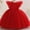 Red, variant on HOMADLES Toddler Girls Dress Summer Crewneck Bow Mesh Sleeveless Ruffed Layered Stretch Princess Dress Black 2-3T