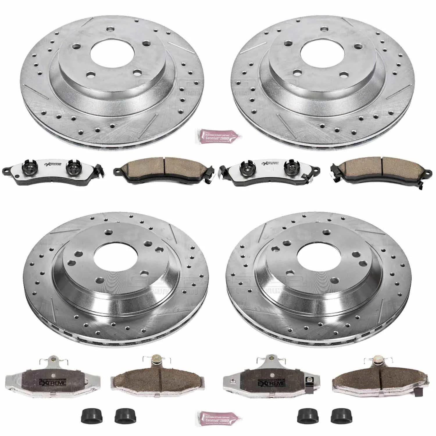 Power Stop Front and Rear Z26 Street Warrior Brake Kit K1518-26