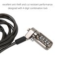 thumbnail image 3 of Candado de cable ANGGREK para computadora portátil resistente a los cortes longitud ajustable contraseña 4 dígitos, 3 of 8