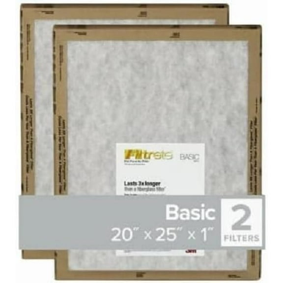 3M FPL03-2PK-24 20x25x1 Flat Pan Filter - Quantity 2424
