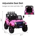 thumbnail image 2 of Camion Jeep Électrique 12V pour Enfants Street King avec Roues et Suspension Rose, 2 of 4