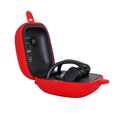 thumbnail image 4 of Matsuzay Funda para auriculares inalámbricos con Bluetooth, gancho protector de silicona de Color sólido para auriculares Powerbeats Teléfono y Comunicación rojo, 4 of 5