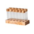 thumbnail image 4 of GUOOL Coffee Bean Dispenser with Stand Glass Test Tubes for Pantry Countertop Cafe 12pcs high glass, 4 of 9