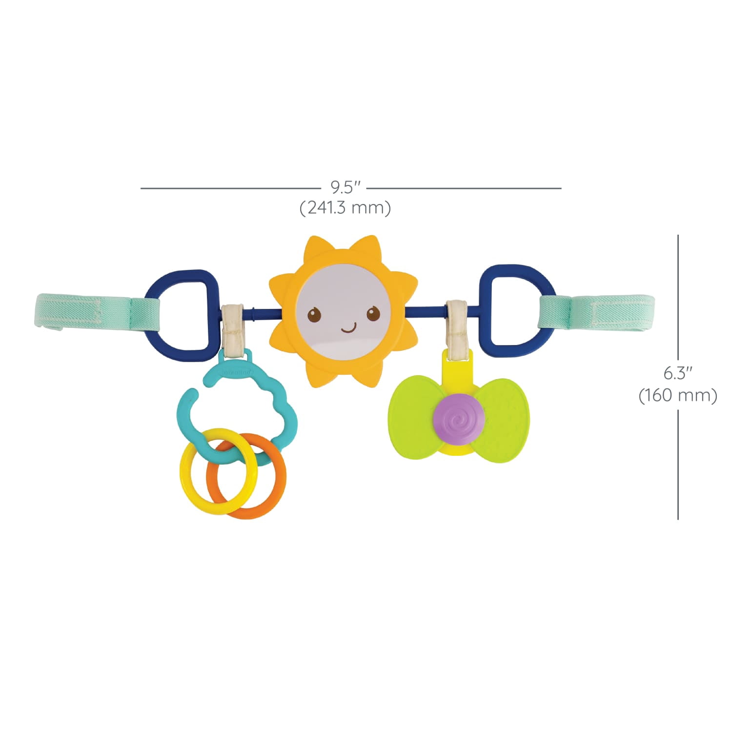 Infantino Sensory Travel Stroller Bar, for Unisex Babies & Toddlers, Multicolor