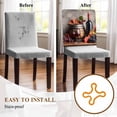 thumbnail image 5 of Grape Wine Chair Covers Set of 4 Barrel Maple Leaf Chair Back Covers Stretch Removable Washable Chairs Slipcovers Chair Protector for Dining Room Kitchen Party Decor, 5 of 5