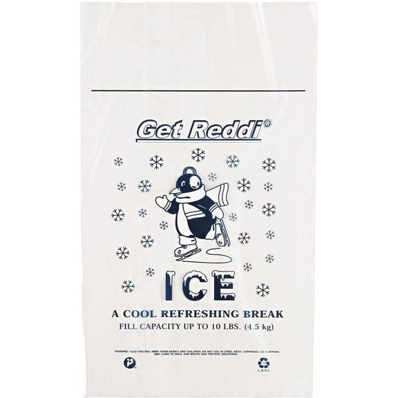 Inteplast Group Ice Bags, 1.5 mil, 12" x 21", Clear, 1,000/Carton -IBSIC1221