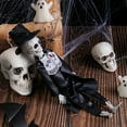 thumbnail image 5 of Halloween Skeleton Bride and Groom Hanging Decorations for Haunted House,Horror Bar,Party Scene,Spooky Props,Scary Trick or Treat Decor,12 Inch, 5 of 5