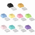 thumbnail image 3 of 8pcs PBT Blank Keycap Set Cheey Profile PBT+PC 1U Keycaps for Mechanical Keyboards with Durability Classical Color, 3 of 7